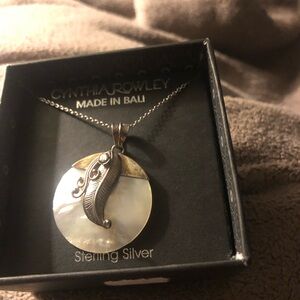 Cynthia Rowley Bali Mother of Pearl Sterling Necklace- 155A $35 or $30 w/offer